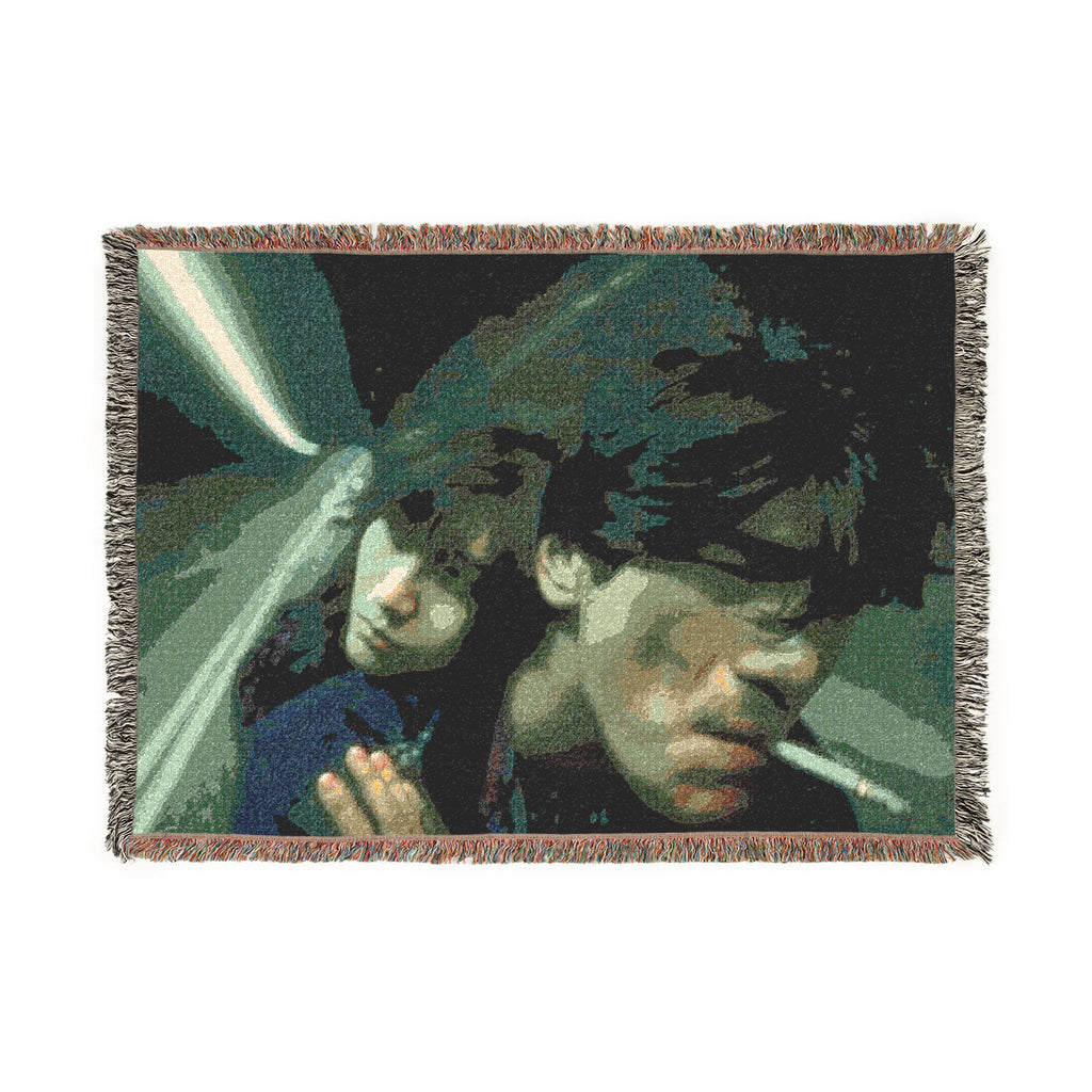 Fallen angels Woven Blanket