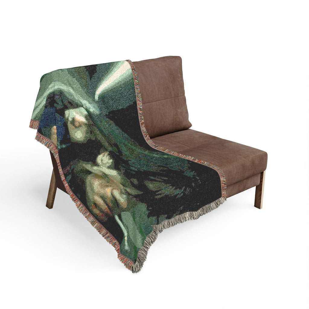 Fallen angels Woven Blanket